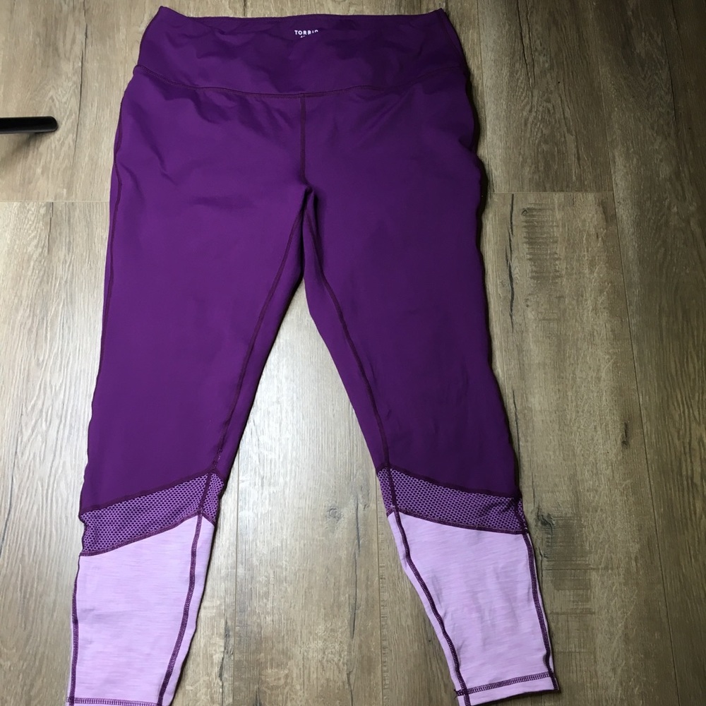 TORRID Purple & Light Purple Active Leggings